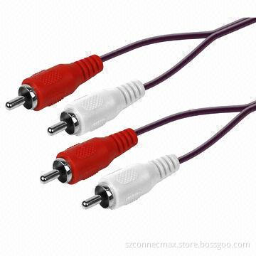 High quality audio 2 RCA cable to 2 RCA AV cable